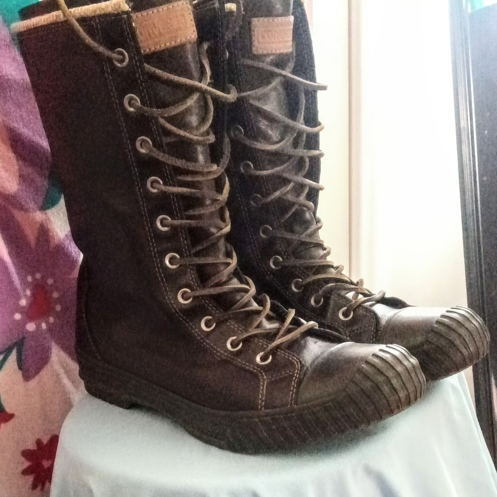Converse John Varvatos Men's Brown Lace-Up Boots